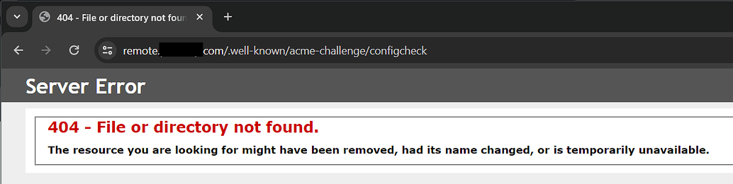 Http validation fails - extensionless URL issue? - Question - Certify ...
